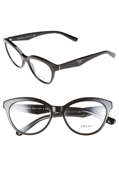 prada 52mm optical glasses|Prada clear prescription glasses.